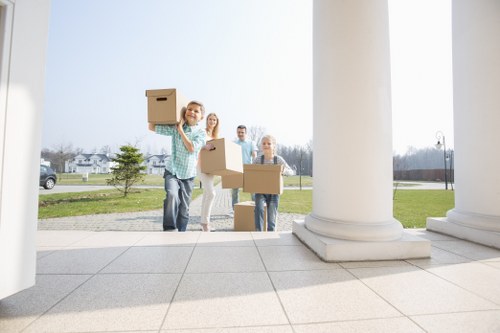 Careful loading of household furniture for a Putney house move