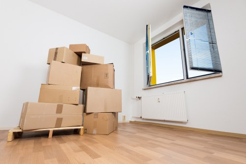 Furniture and household items being loaded for a Putney relocation