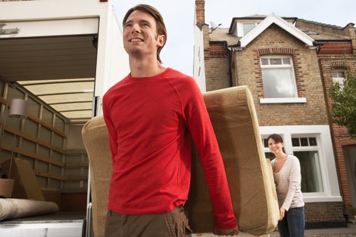 Removal van prepared for a flat or house move in Putney