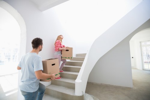 Safe and organised removals team at work
